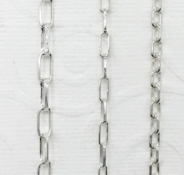 Large rectangular link and Thin rectangular link