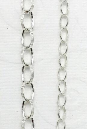 Large Flat Oval and Light Oval link chains