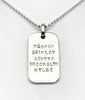 BRYAN Large Tag Pendant