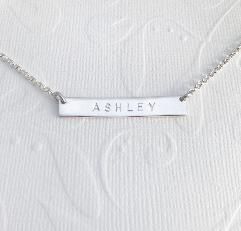ASHLEY bar necklace