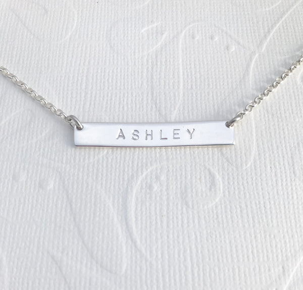 ASHLEY bar necklace