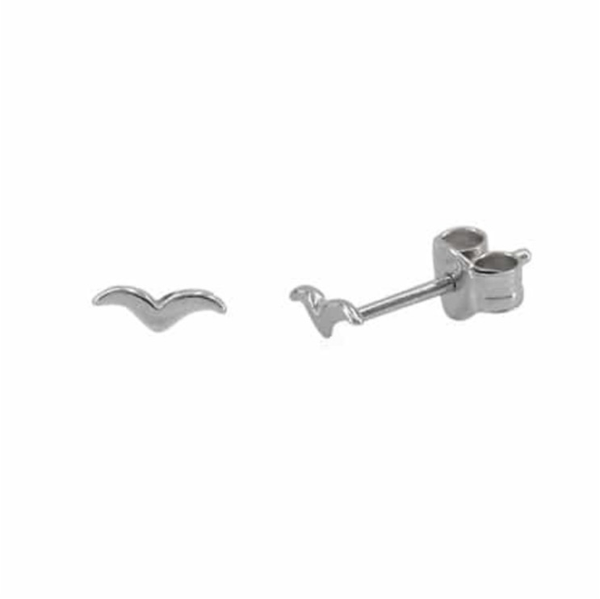 Silver Bird studs