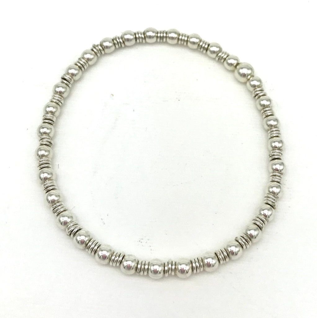 4 mm ball/links Bead Bracelet