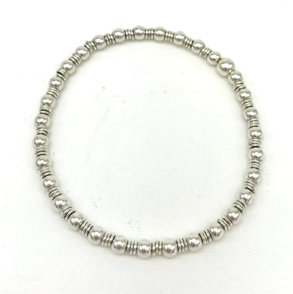 4 mm ball/links Bead Bracelet