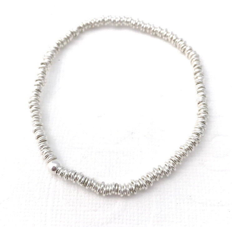 4 mm links Bead Bracelet
