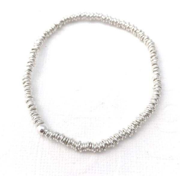 4 mm links Bead Bracelet