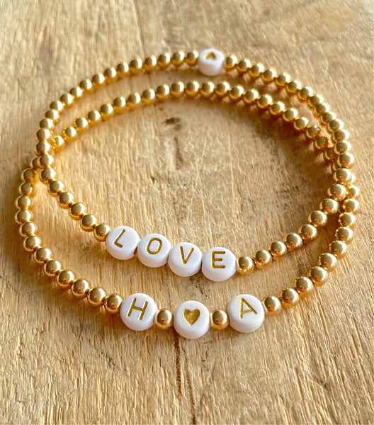 HELEN  4 mm 14Kt GF Friendship bracelet