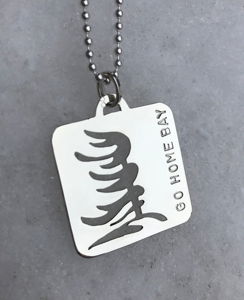 WIDE - WEST WIND PINE TREE pendant