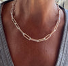 Fiona Round Chunky Paper Clip Necklace