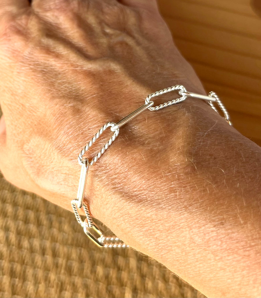 Laurie Twisted Paper Clip Bracelet