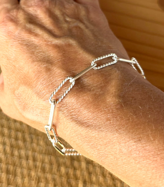 Laurie Twisted Paper Clip Bracelet