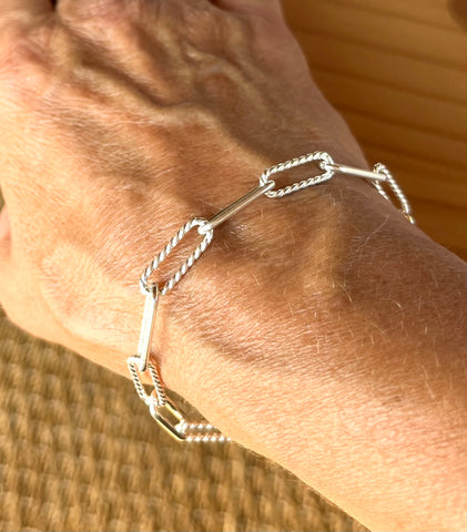 Laurie Twisted Paper Clip Bracelet