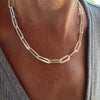 Fiona Flat Chunky Paper Clip Necklace