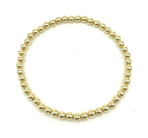 4 mm Gold Filled Ball Bracelet