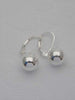 Silver Ball Levered Hook Earrings - 10mm